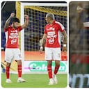 Nahuel Bustos de Independiente Santa Fe y Yeison Suárez de Junior de Barranquilla se deportaron con gol.