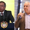 El presidente Gustavo Petro y el ministro de Hacienda, Ricardo Bonilla.