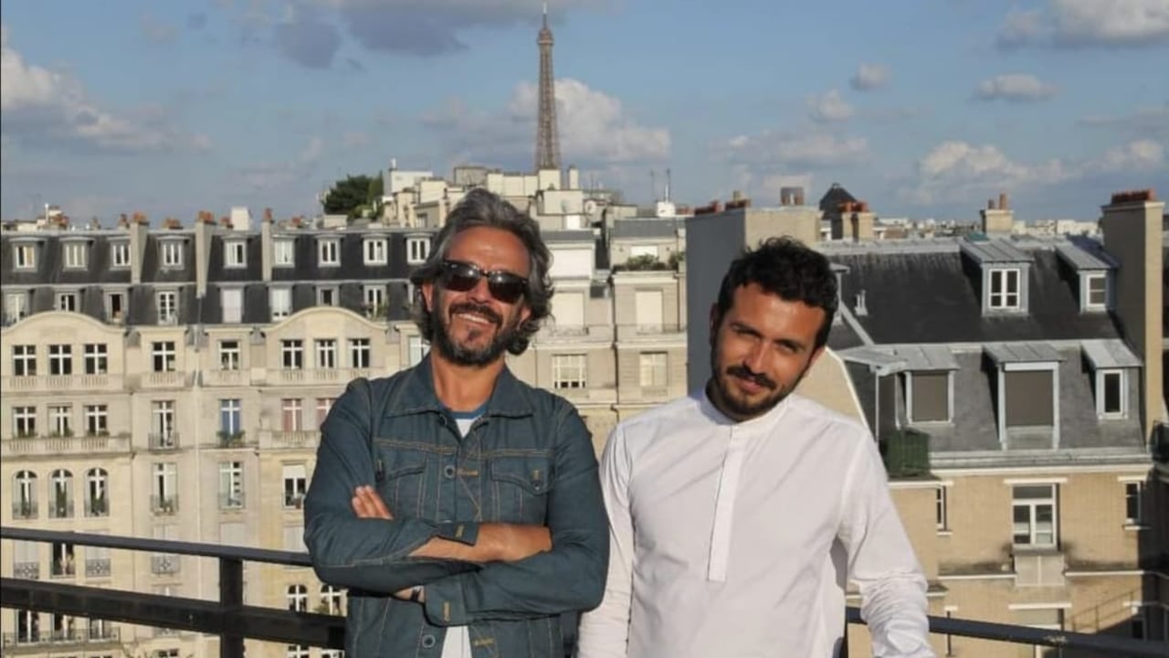 Juan Daniel Oviedo y Sebastián Reyes, su compañero sentimental.