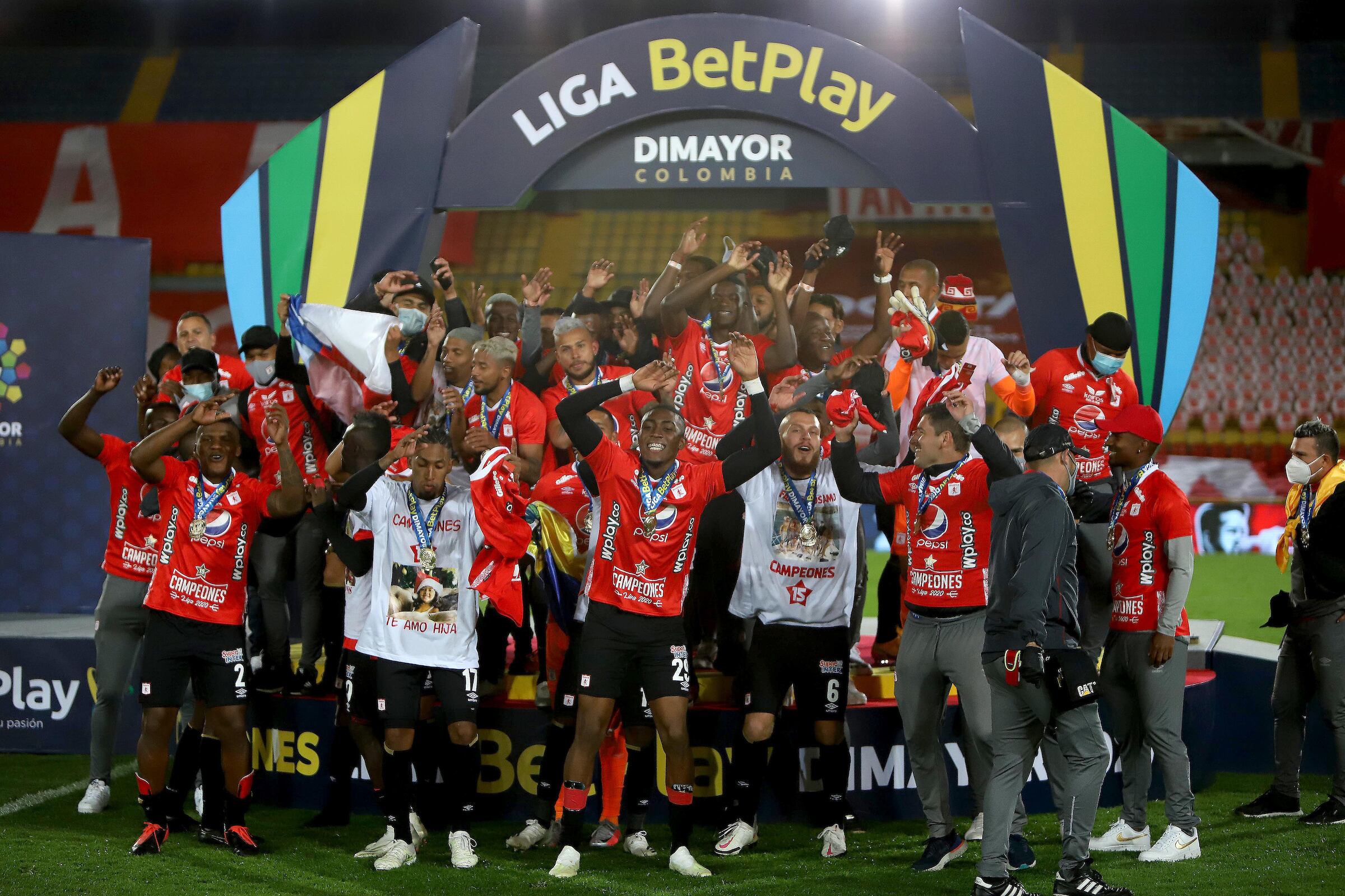 BOGOTÁ. 27 de diciembre de 2020. América de Cali se coronó campeón de la Liga BetPlay Dimayor 2020. (Cortesía Dimayor)