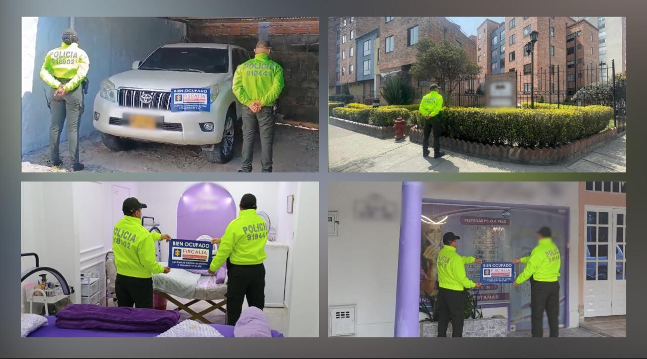 Bienes decomisados a alias Zeus y sus familiares.