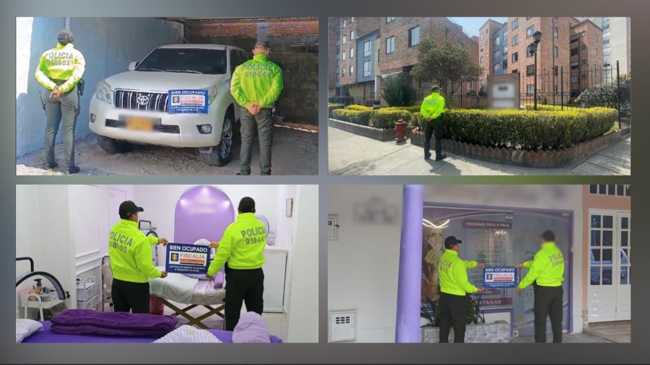 Bienes decomisados a alias Zeus y sus familiares.