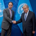 José Manuel Restrepo y António Guterres.