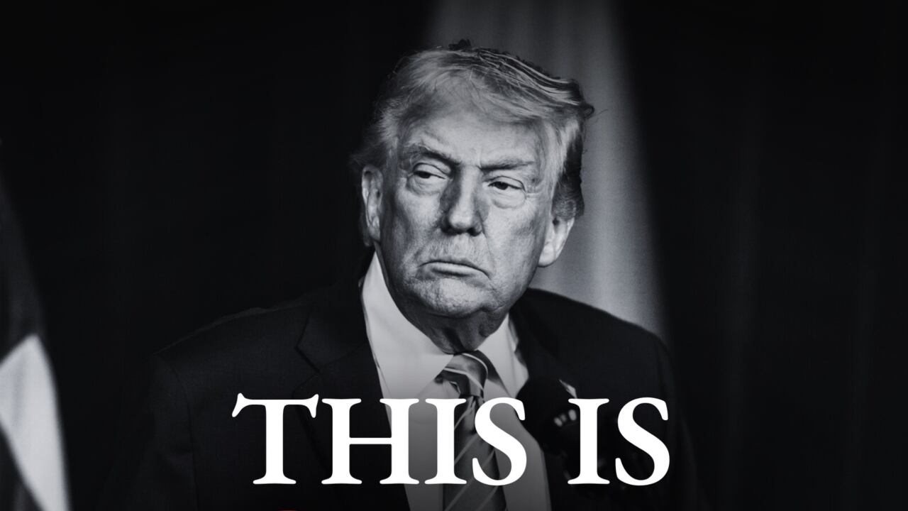 Donald Trump, presidente de EE. UU. a blanco y negro