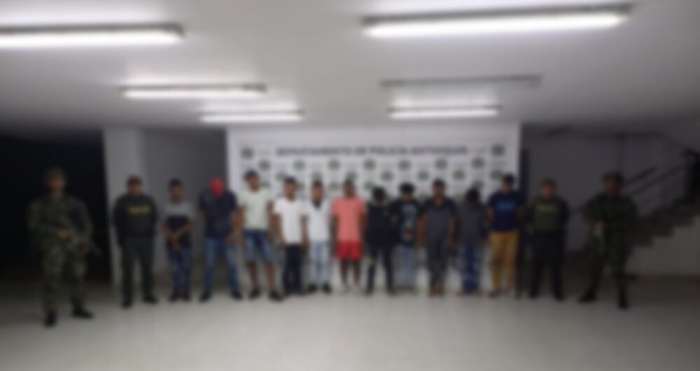 Capturados por paro de mineros en Antioquia.