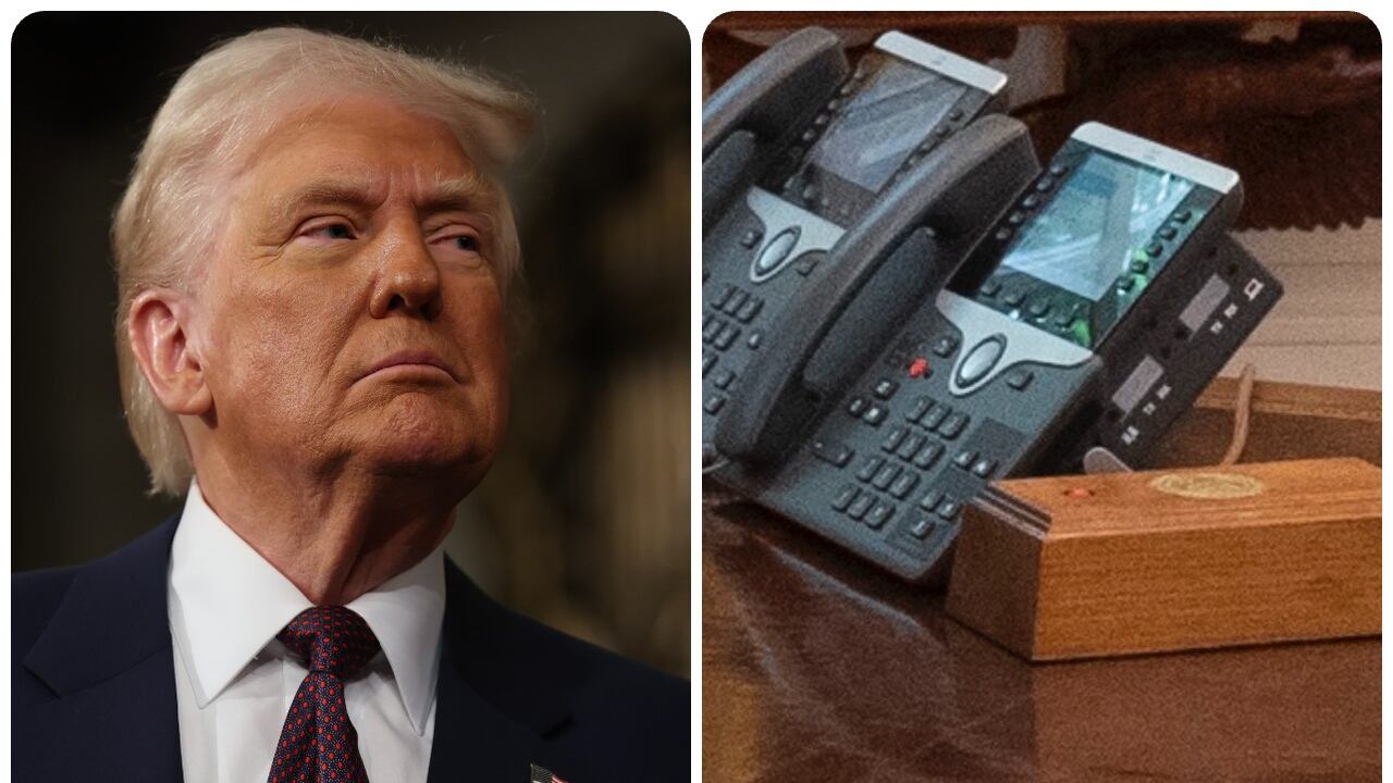 Trump mostró el famoso botón rojo en una entrevista en Fox News