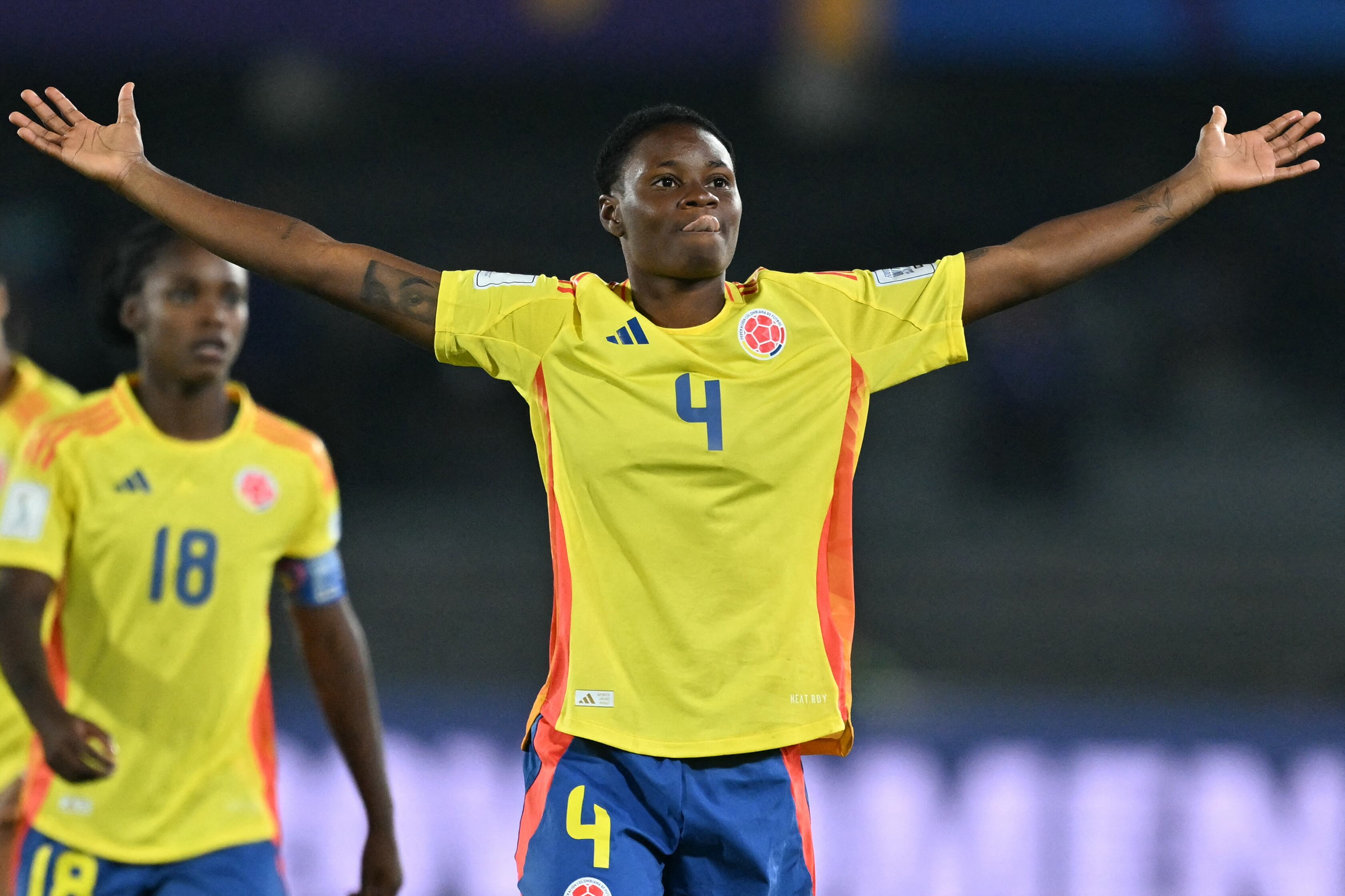 Yunaira López, jugadora de la Selección Colombia en el Mundial Femenino Sub-20.