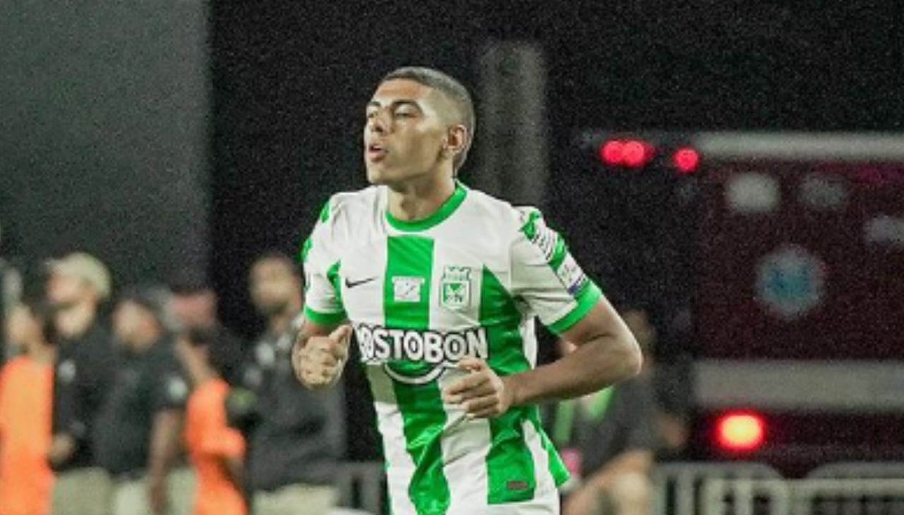 Emilio Aristizabal, delantero de Nacional que hizo su debut este jueves.