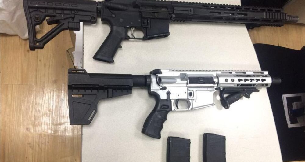 Material incautado al hombre procesado.