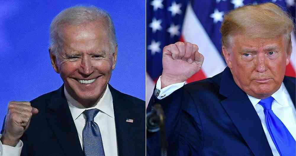 Donald Trump y Joe Biden 
