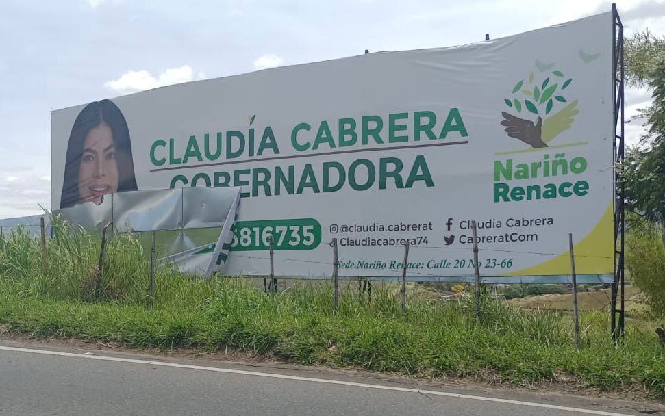 Claudia Cabrera es víctima de violencia en su campaña.