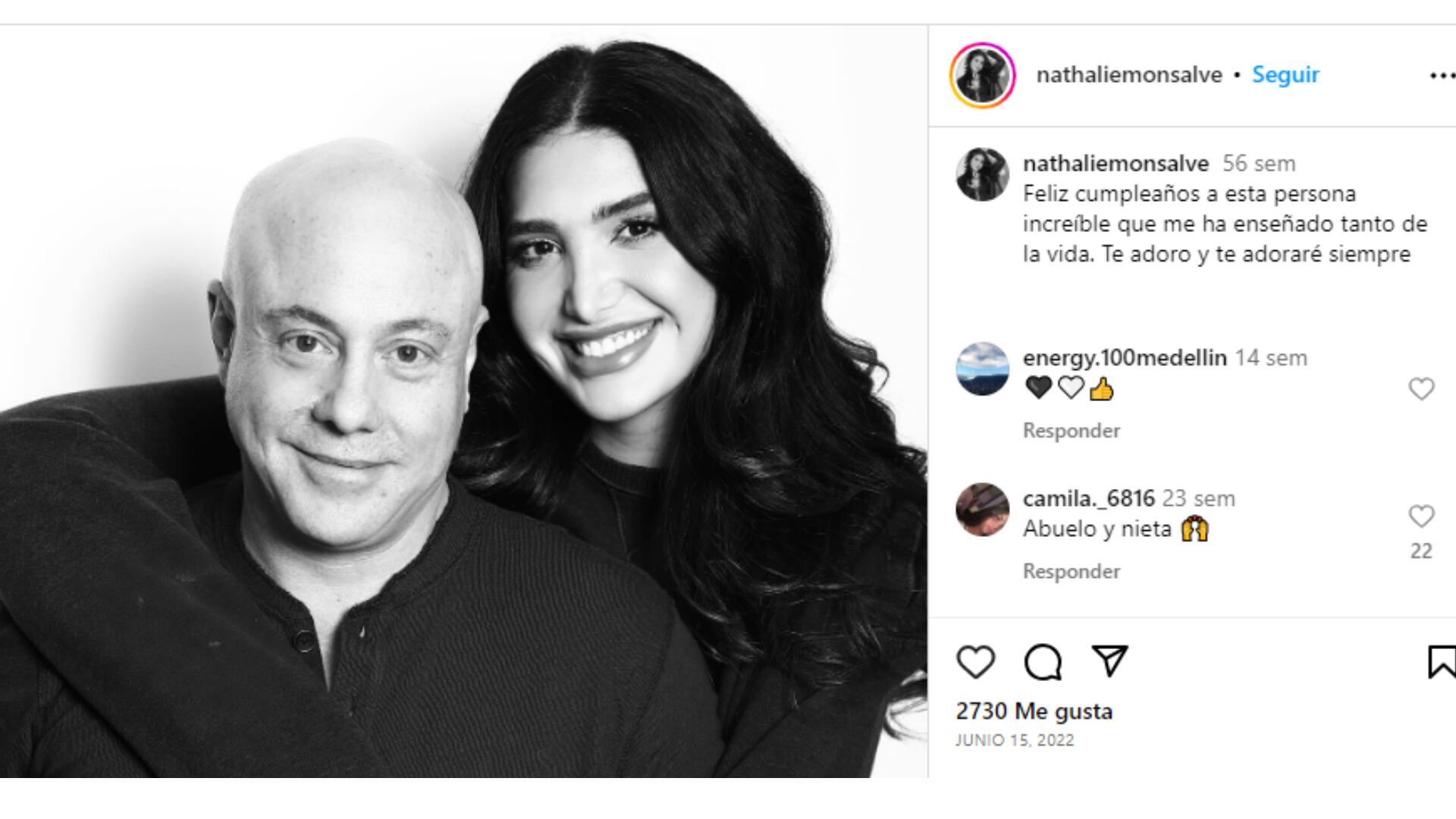 Jorge Raush y su novia Nathalie Monsalve