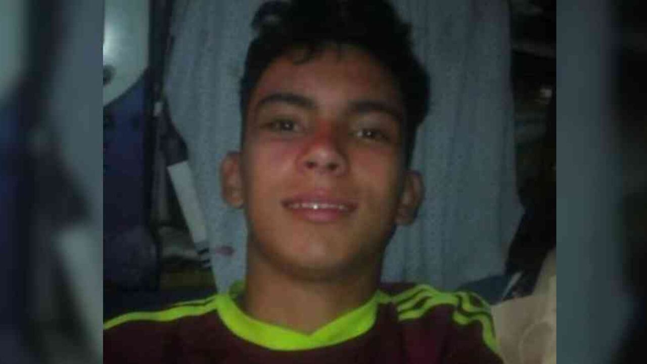 Rufo Antonio Chacón tiene 16 años. Foto: TWITTER @FRANKLYNDUARTE_/BBC