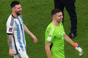 El portero argentino, Emiliano Martínez, destacó a Lionel Messi.