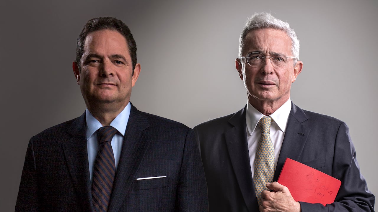Germán Vargas Lleras y Álvaro Uribe Vélez.