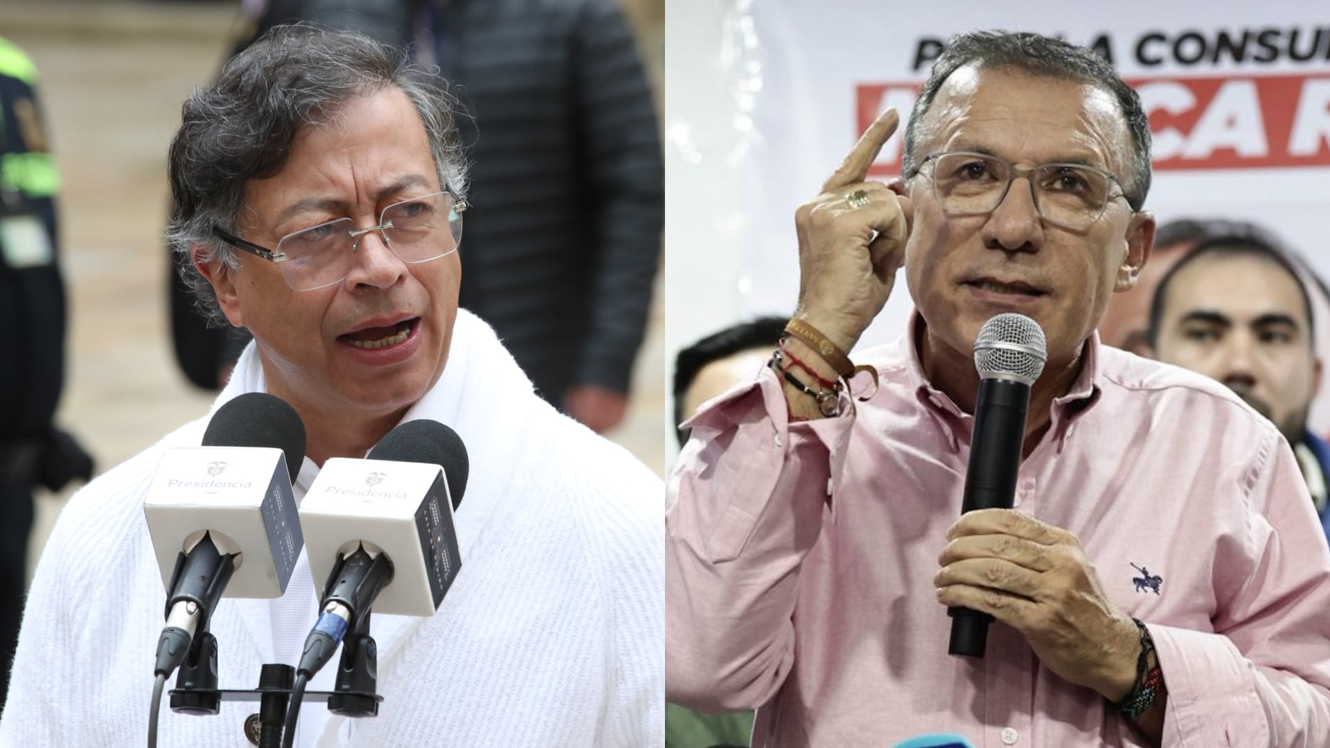 Gustavo Petro y Roy Barreras.