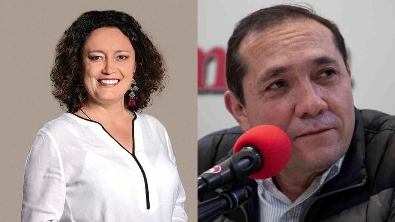 Angélica Lozano y Antonio Sanguino