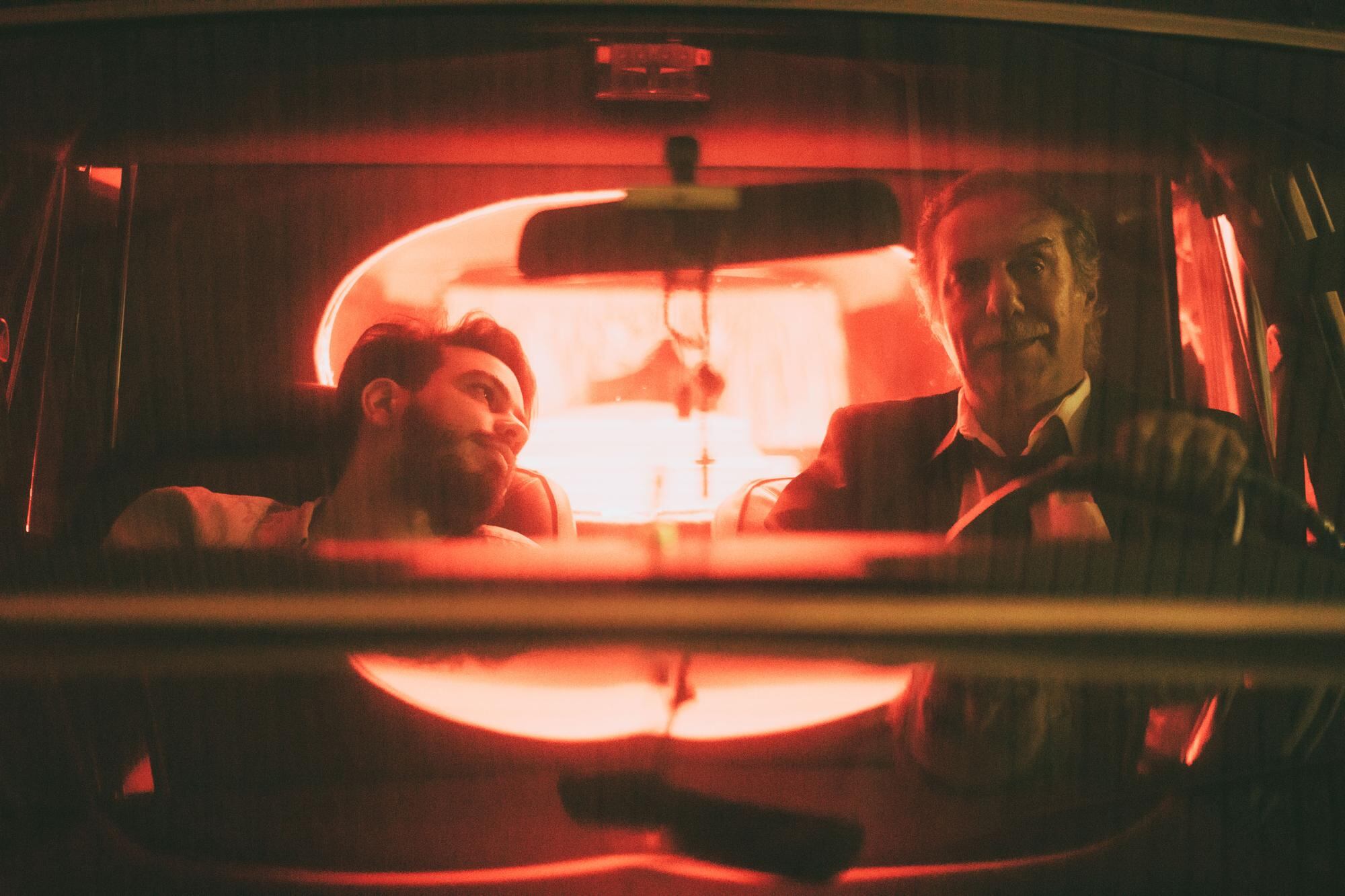 En el rodaje, con Víctor Gaviria.