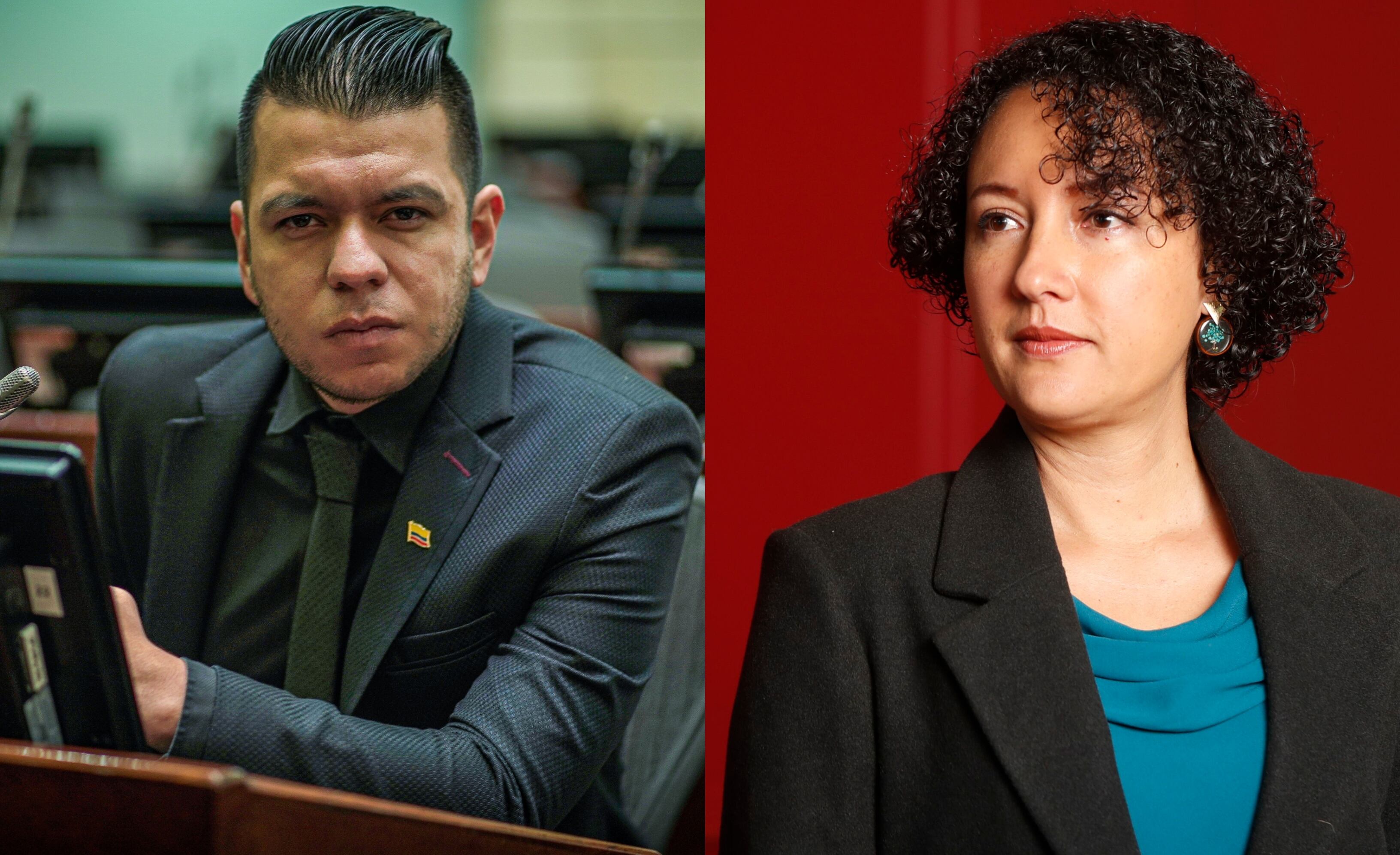 Jota Pe Hernández e Isabel Zuleta, senadores de la República.