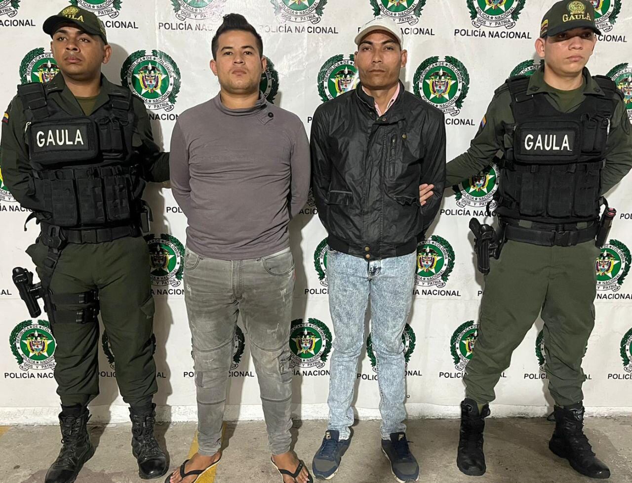 Presuntos integrantes del grupo Rastrojos Costeños.