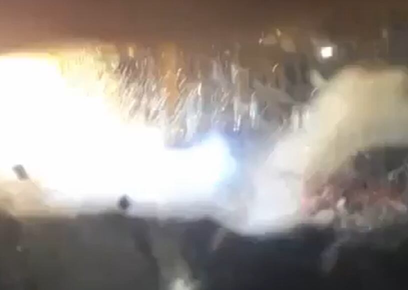 Segundo después de la explosión en Moscú