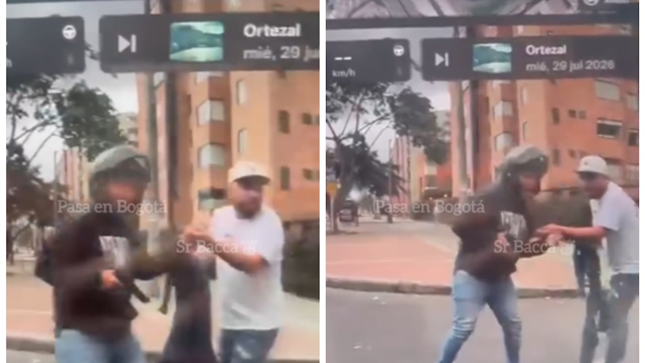 Imágenes del robo a mano armada.