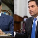 De izquierda a derecha: Nicolás Maduro y Marco Rubio.