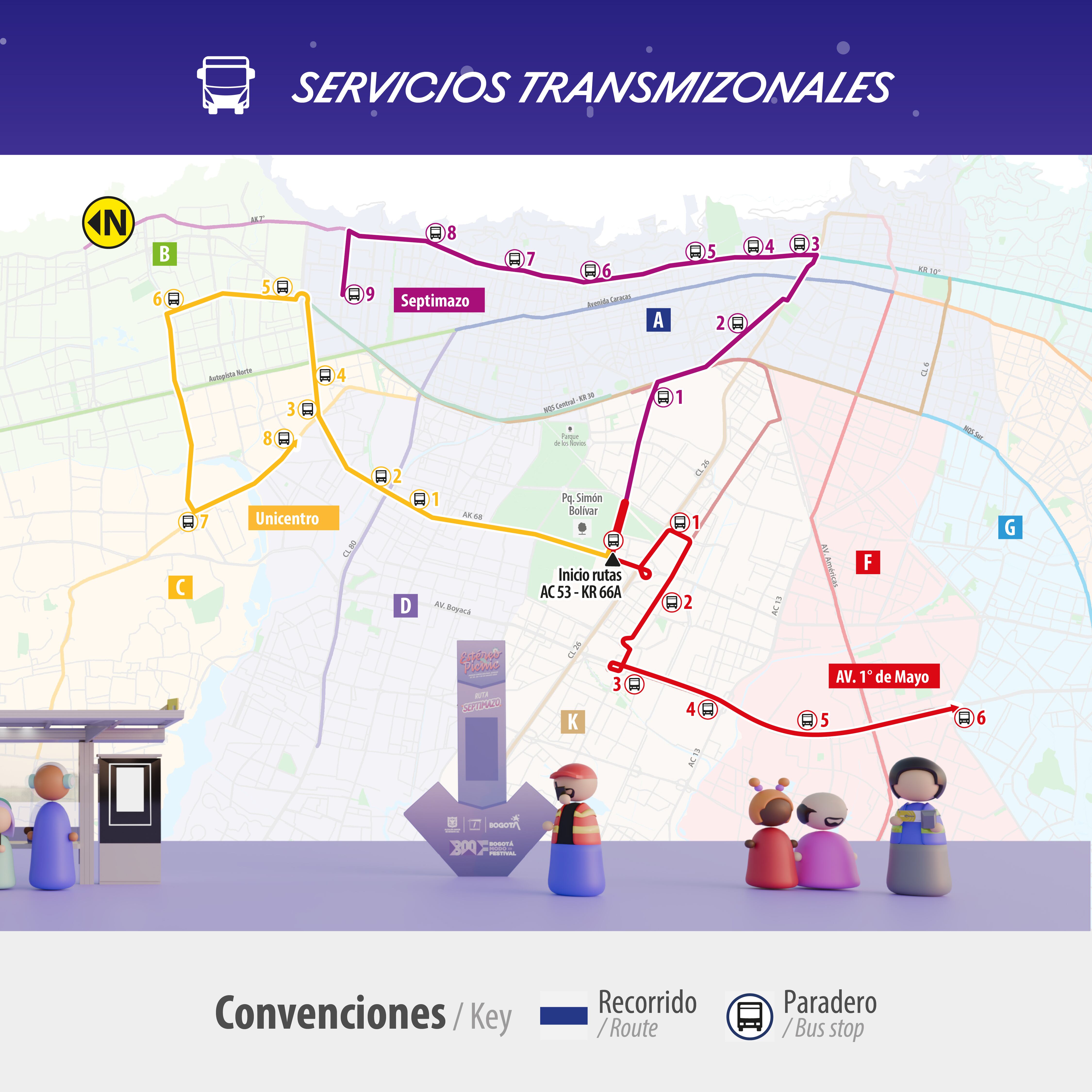 TransMilenio anunció la implementación de rutas flexibles que facilitarán el acceso y el retorno a casa tras cada jornada del evento