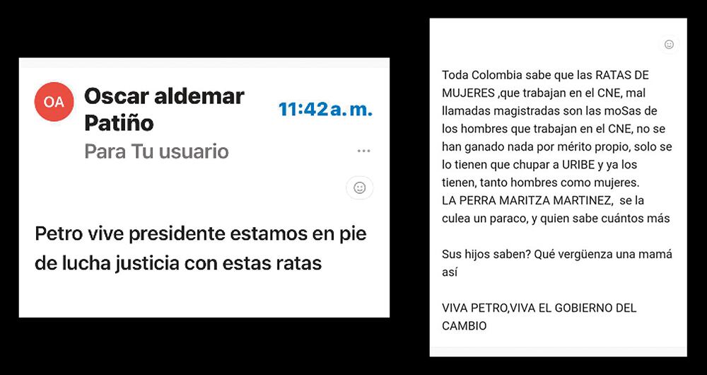 Los funcionarios han recibido mensajes intimidantes.