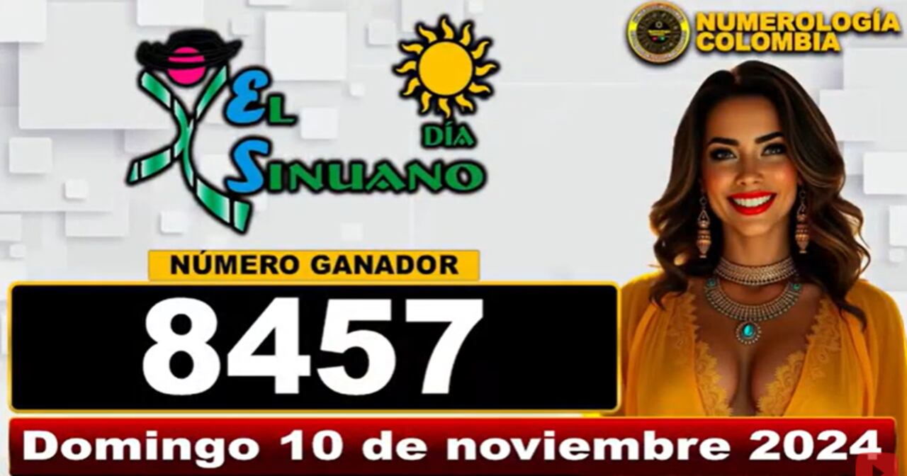 Este fue el resultado del sorteo del domingo, 10 de noviembre de 2024.