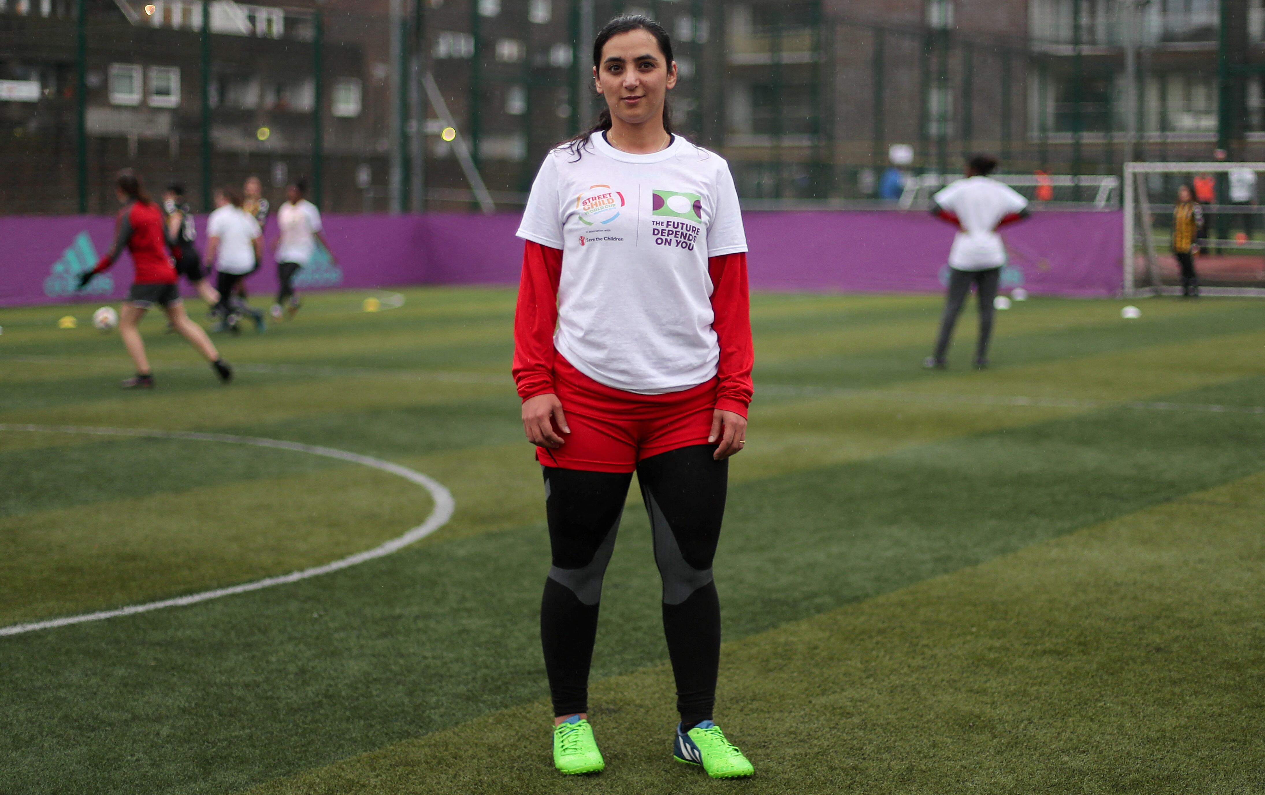 Khalida Popal, exfutbolista de Afganistán.