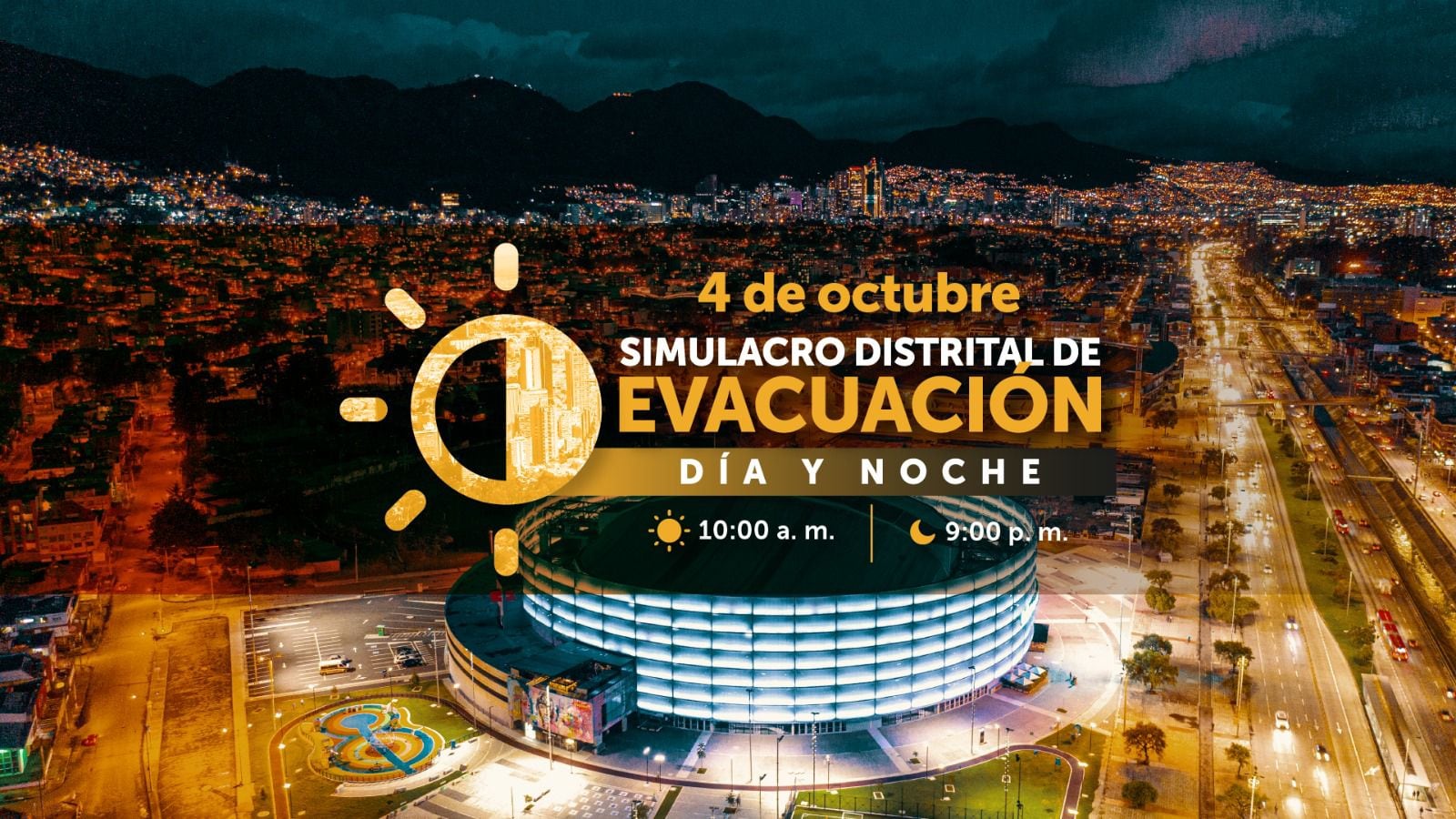 Simulacro Distrital de Evacuación en Bogotá en dos jornadas