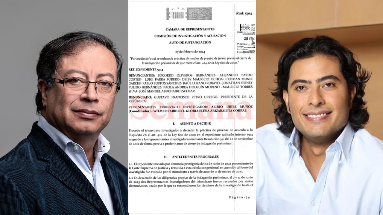 Auto de sustentación, con el que se cita a declarar a los principales implicados en el presunto ingreso de dineros no reportados a la campaña del presidente Gustavo Petro. Fue llamado su hijo, Nicolás Petro.