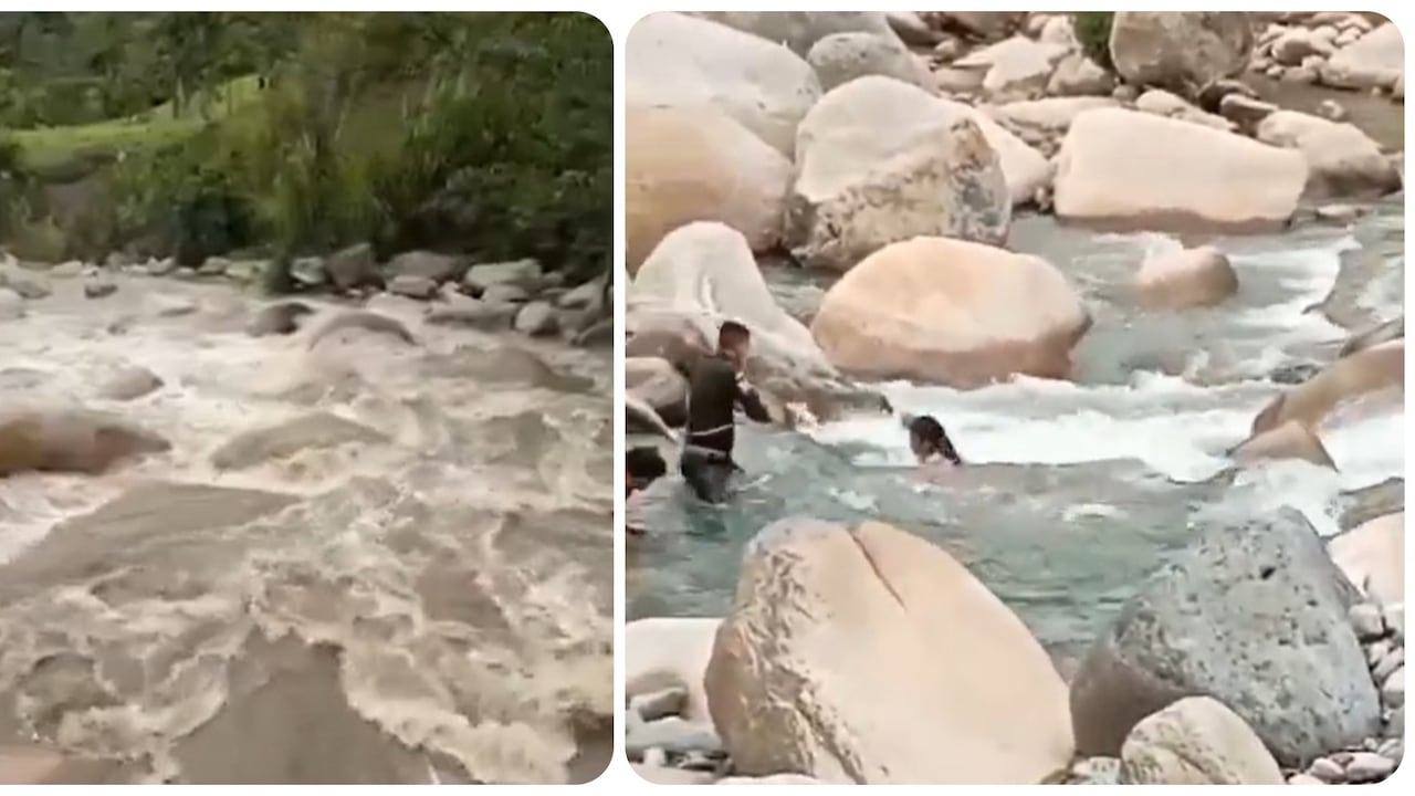 Punto del río donde se encontraban varios bañistas en la tarde del sábado 9 de agosto fue afectado por una corriente súbita.