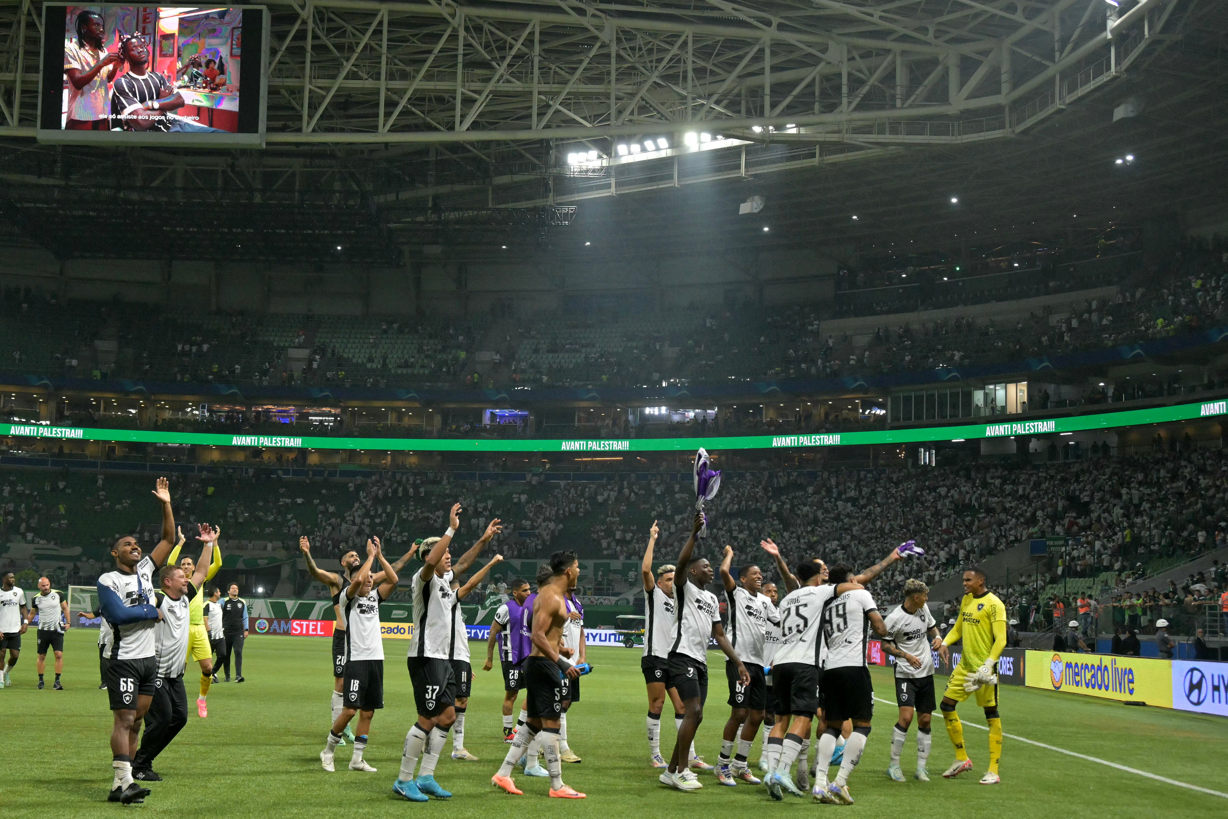 Palmeiras vs Botafogo - partido de vuelta octavos de final - Copa Libertadores.