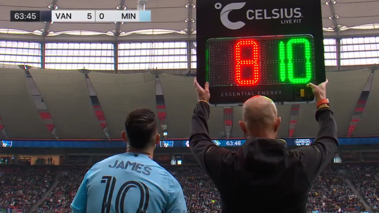 James Rodríguez sumó sus primeros minutos con Minnesota, pero el equipo no logró evitar una amplia caída ante Vancouver.