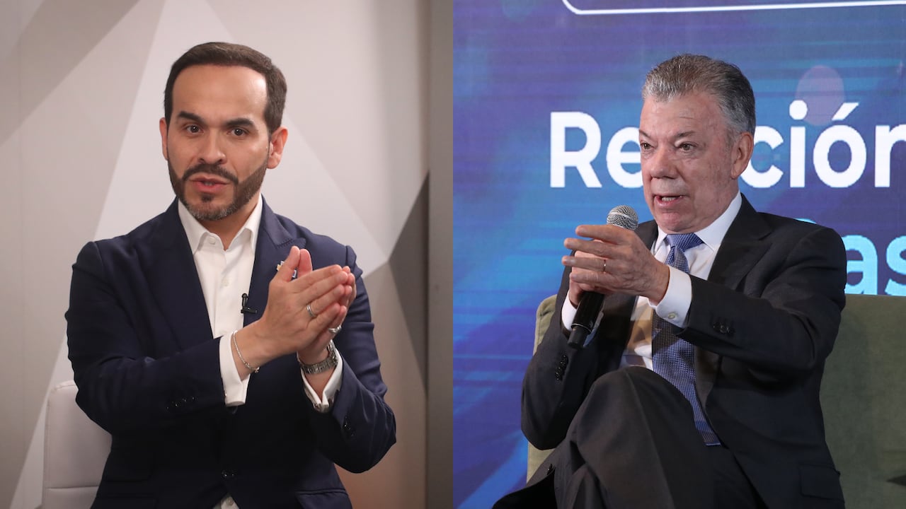 Abelardo de la Espriella y Juan Manuel Santos.