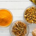 Manzanilla y cúrcuma