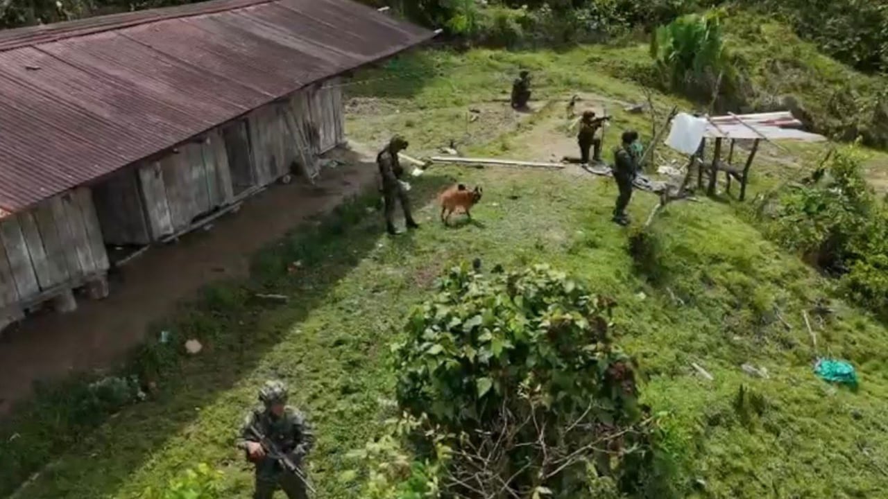 Explosivos de las disidencias de las Farc.