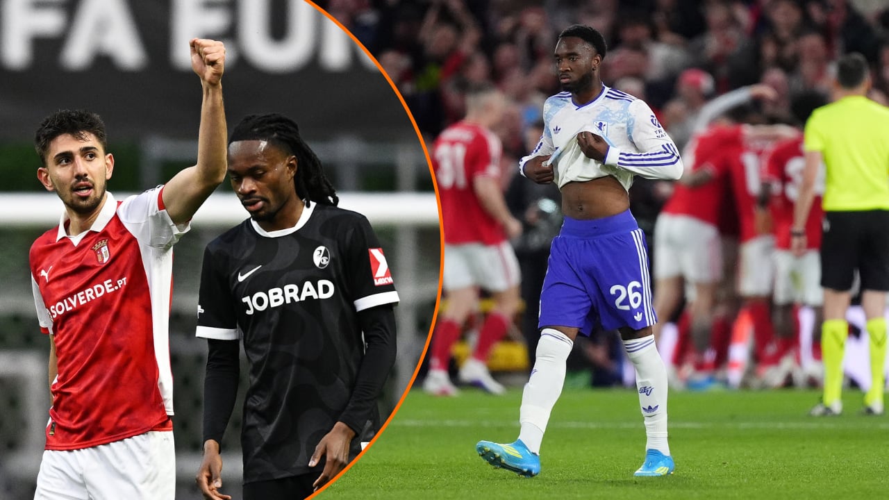 Europa League, semifinales. Braga y Nottingham ganaron la ida en las semifinales.