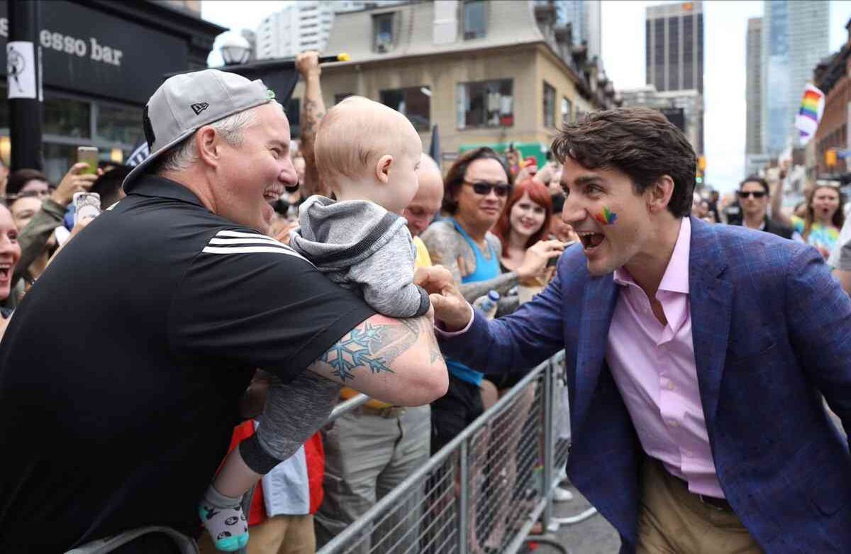 Trudeau saludó a varios de los asistentes con su característica sonrisa. Foto: @JustinTrudeau