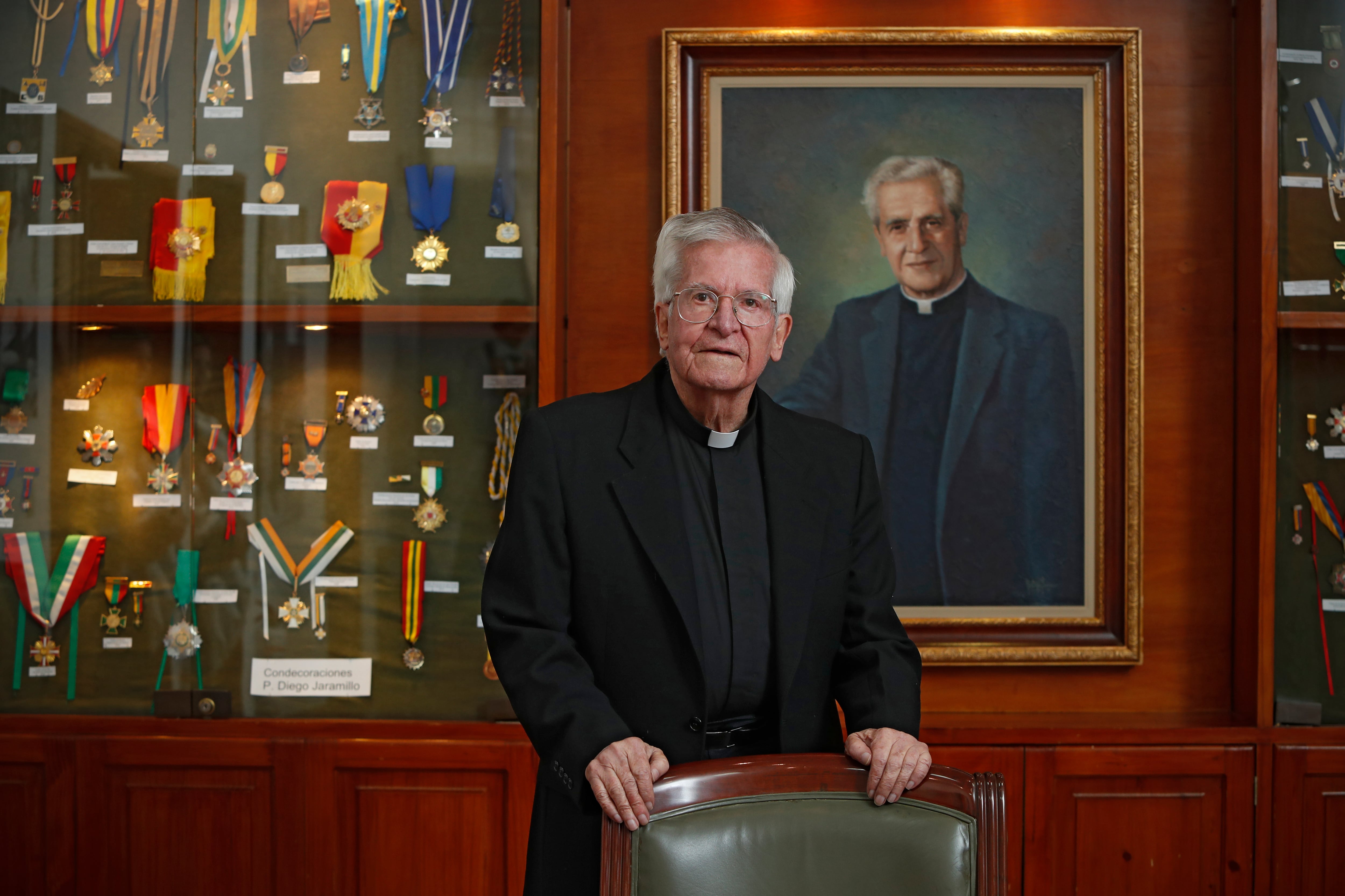 Padre Diego Jaramillo cumplió 90 años minuto de Dios