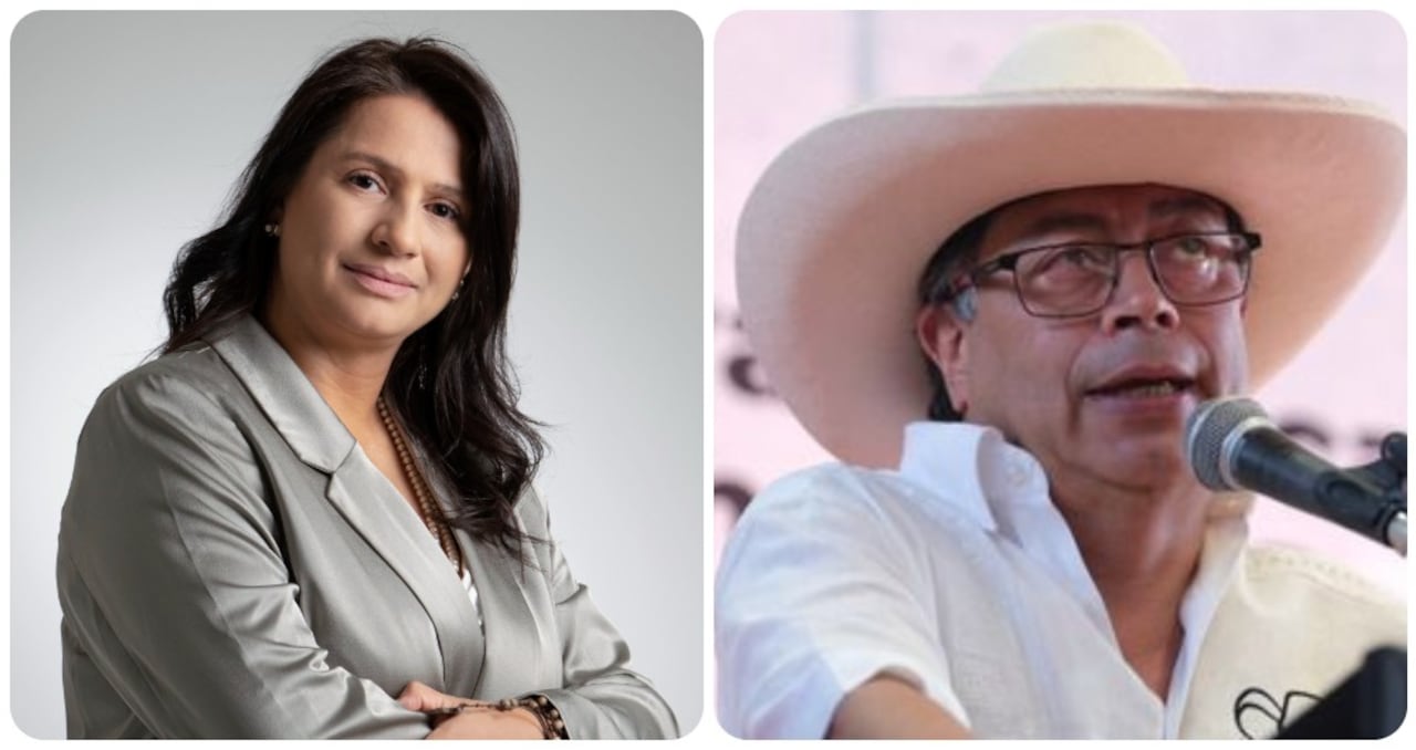 Paola Holguín y Gustavo Petro.