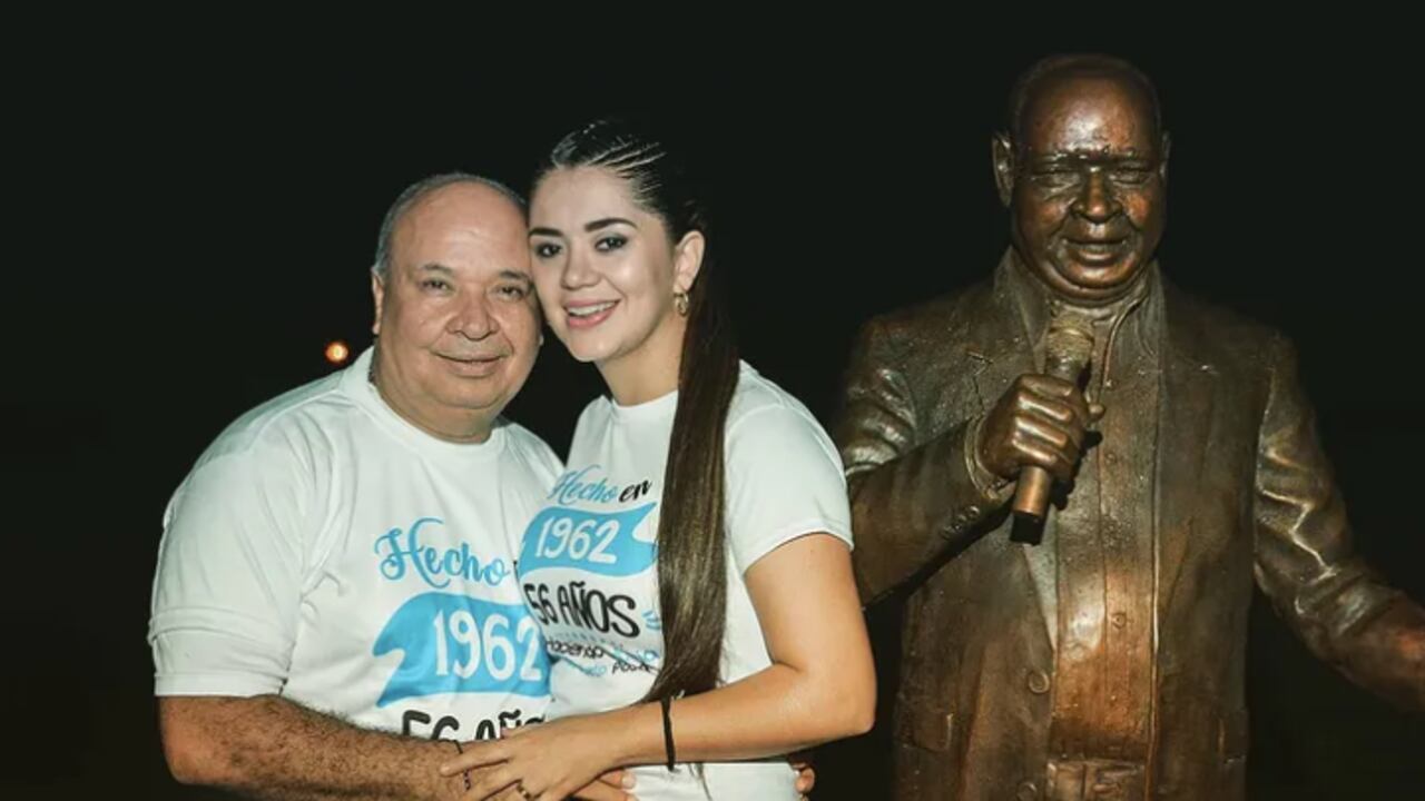 Luis Alberto Posada junto a su esposa