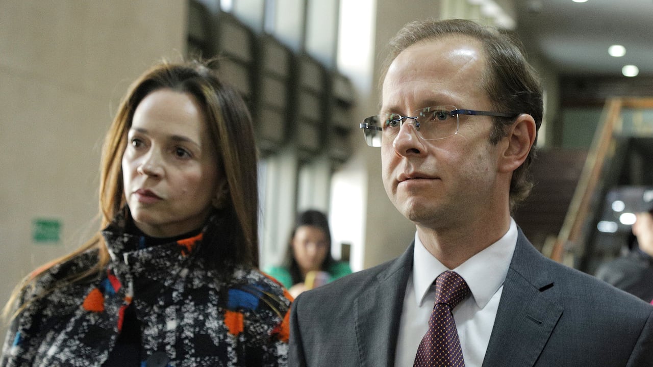 Bogotá. Febrero 3 de 2023. El exministro Andrés felipe Arias en la Corte Suprema por el proceso de Agro Ingreso Seguro. (Colprensa - Camila Díaz)