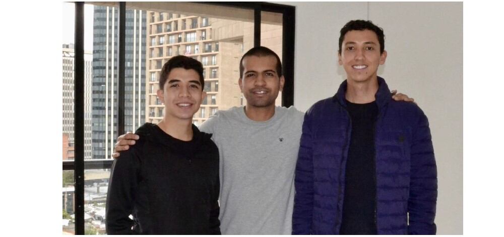 De izq. a der.: Juan Pablo Garzón, CTO; Carlos Chavez, CEO; y Felipe Chaparro, COO