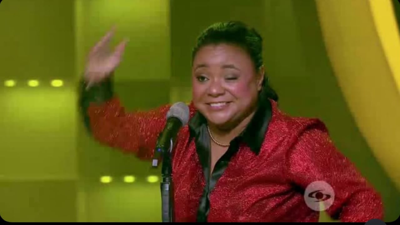 Imitadora de Diomedes Díaz en 'Yo me llamo'.