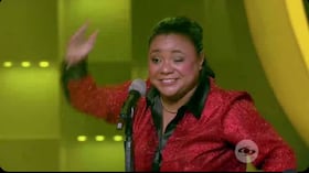 Imitadora de Diomedes Díaz en 'Yo me llamo'.
