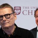 James Robinson, Nobel de economía y Gustavo Petro, presidente de la República de Colombia.