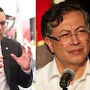 Didier Tavera, director de la Federación Nacional de Departamentos, y el presidente Gustavo Petro.